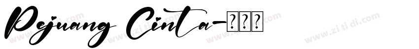 Pejuang Cinta字体转换